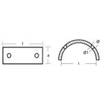 Tecnoseal 01023 - Tecnoseal Gori 2 blade 13-18" Propeller Anode 15670000 