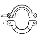 Tecnoseal 01305-1AL - Aluminium Yanmar Saildrive Split Ring Anode 196440-026600 