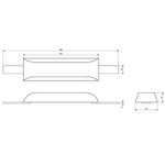 Anode Outlet AO17AA - Aluminium Weld On Hull Anode 1.9kg 