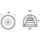 Tecnoseal 03501 - Tecnoseal Zinc BCS Thruster Anode 