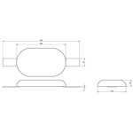 Anode Outlet AO26A - Aluminium Weld On Boat Hull Anode 2.6kg 