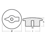 Tecnoseal 06001 - Tecnoseal ZF Zinc Anode Plate For Engine 