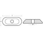 Tecnoseal 02701 - Alamarin Jet Small Plate Anode 10053 