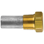 Tecnoseal TEC-E1F - Tecnoseal Zinc USA Pencil Anode With Brass Plug 806000 