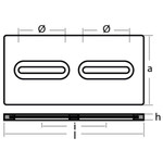 Tecnoseal TEC-DIVERS-AL - Tecnoseal Aluminium Rectangular Plate Anode 1.5kg 