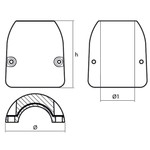 Tecnoseal 00513UK - Tecnoseal Zinc 50mm Heavy Duty Shaft Anode 