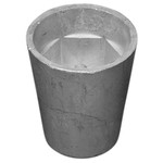 Tecnoseal 00406E - Tecnoseal Zinc Radice Hexagonal Prop Nut Anode 55mm 