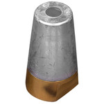 Tecnoseal 00413 - Tecnoseal Zinc Anode and Brass Nut for Beneteau/Radice Conical Prop Nut 40mm 