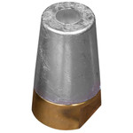 Tecnoseal 00414 - Tecnoseal Zinc Anode and Brass Nut for Beneteau/Radice Conical Prop Nut 45mm 