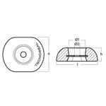 Tecnoseal Aluminium Bar 00271EALKIT & Trim Tab 00102UKKITAL Anode Bundle (4 Pack)