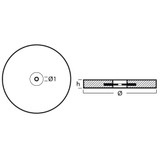 Tecnoseal 00156 - Tecnoseal Large Zinc Disc Anode 7kg 230mm Diameter 