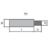 Tecnoseal 02033 - Tecnoseal Onan Zinc Pencil Anode 3/8" UNC 
