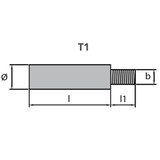 Tecnoseal 02029BIS - Tecnoseal Caterpillar Zinc Rod Anode 6L3104 1/4" UNC 