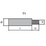 Tecnoseal 02044 - Tecnoseal Cummins Pencil Engine Anode 7/16" UNF 68241 