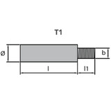 Tecnoseal 02045-1 - Tecnoseal Cummins Pencil Engine Anode 3/8" UNC 