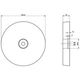 Anode Outlet AO89ZB - Zinc Bolt-On Disc Anode 8.95kg 