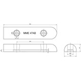 Anode Outlet AO47AB - Aluminium Bolt-On Anode 5.18kg 