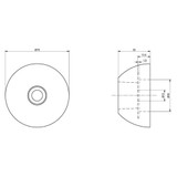 AO05ZB - Zinc Bolt-On Disc Anode 0.55kg
