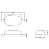 Anode Outlet AOH3ZD - Zinc Hull Weld On Anode 3.3kg 