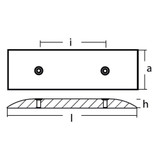 Tecnoseal PMSEAGROUND1 - Tecnoseal Bronze Ground Plate 200mm 