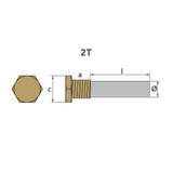 Tecnoseal 02010T - Tecnoseal AIFO FPT Pencil Anode 