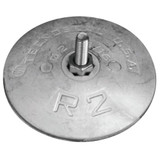 Tecnoseal R2AL - Pair Of Twin Aluminium Disc Anodes 72mm Anode 0.15kg 