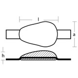 Tecnoseal 00351MG - Tecnoseal Magnesium Weld On Pear Anode 0.70kg 