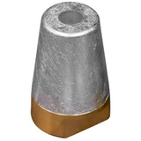 Tecnoseal 00415 - Tecnoseal Zinc Anode and Brass Nut for Beneteau/Radice Conical Prop Nut 50mm 