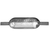 Tecnoseal 00304 - Tecnoseal Zinc 3kg Weld On Oval Bar Anode 