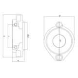 Tecnoseal 00734-1AL Tecnoseal Aluminium Volvo Penta SD130S 150S Anode 22651246 