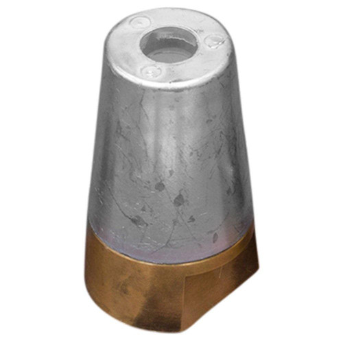 Tecnoseal 00411E - Tecnoseal Complete Zinc Anode and Brass Nut for Radice Hexagonal Prop Nut 30mm 