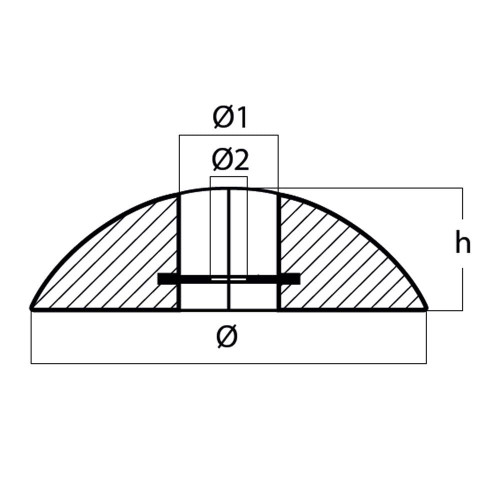 00105UKAL - Tecnoseal Aluminium Disc Anode 140mm