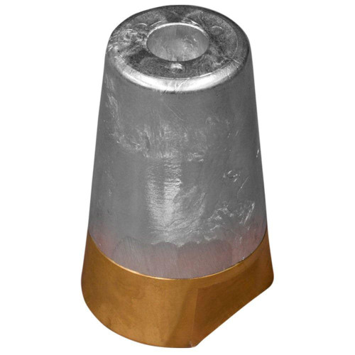 Tecnoseal 00417/4 - Tecnoseal Zinc Anode and Brass Nut for Beneteau/Radice Conical Prop Nut 60mm 