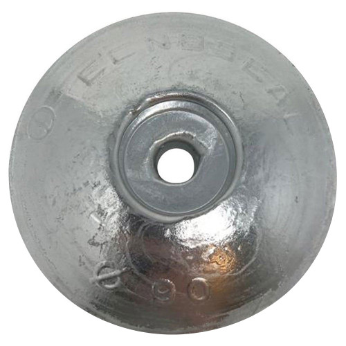 00102 - Tecnoseal 90mm Zinc Disc Rudder Anode 0.42kg