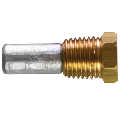 TEC-E0B - Tecnoseal Zinc Pencil Anode With Brass Plug - Anode Outlet ...