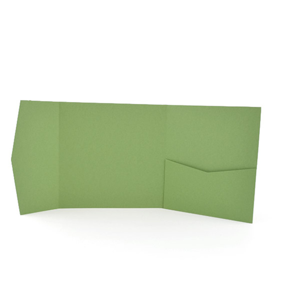 Perfetto Pocket Invitation Gumdrop Green