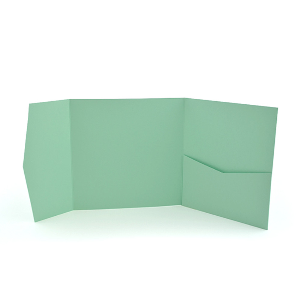 Perfetto Pocket Invitation Park Green