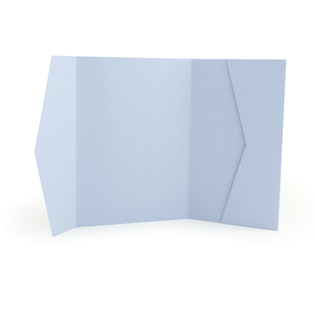 Retangolo Pocket Invitation Azure Blue