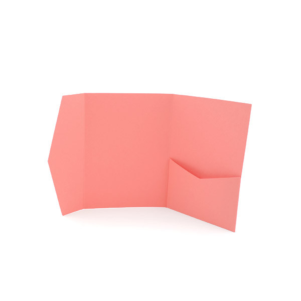 A2 Pocket Invitation Coral