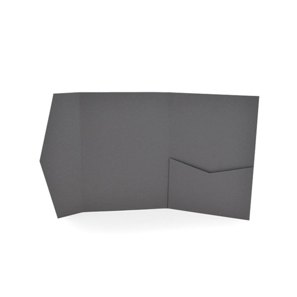 A2 Pocket Invitation Dark Grey