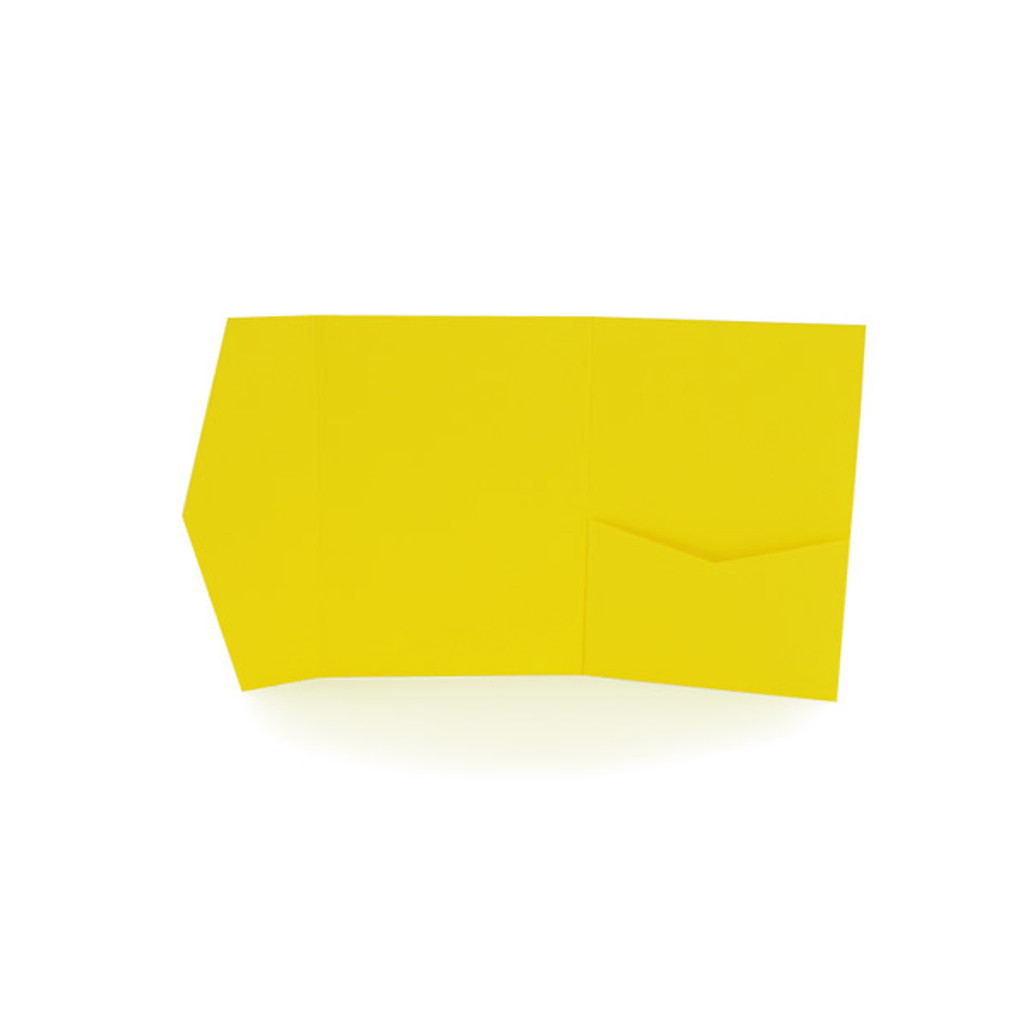 A2 Pocket Invitation Factory Yellow