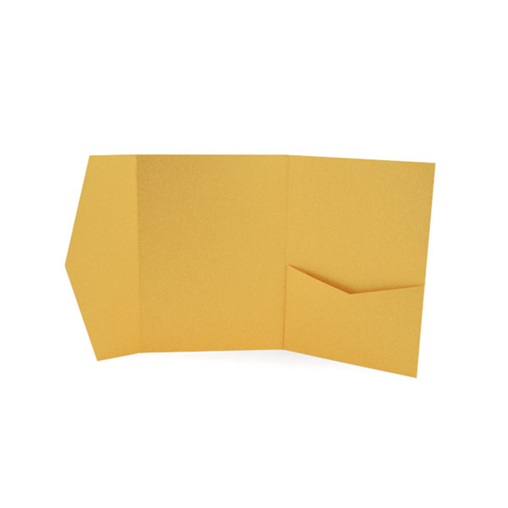 A2 Pocket Invitation Gold