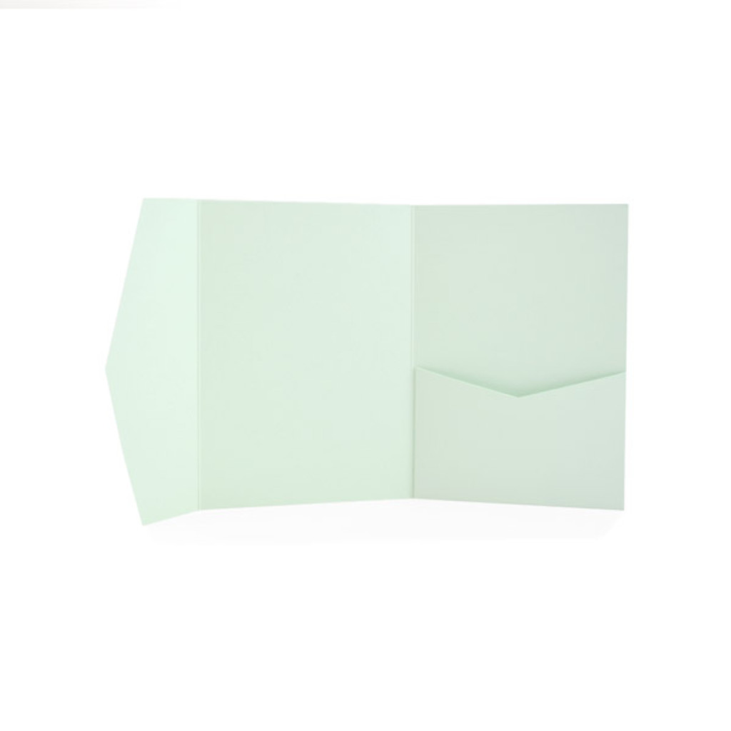 A2 Pocket Invitation Powder Green