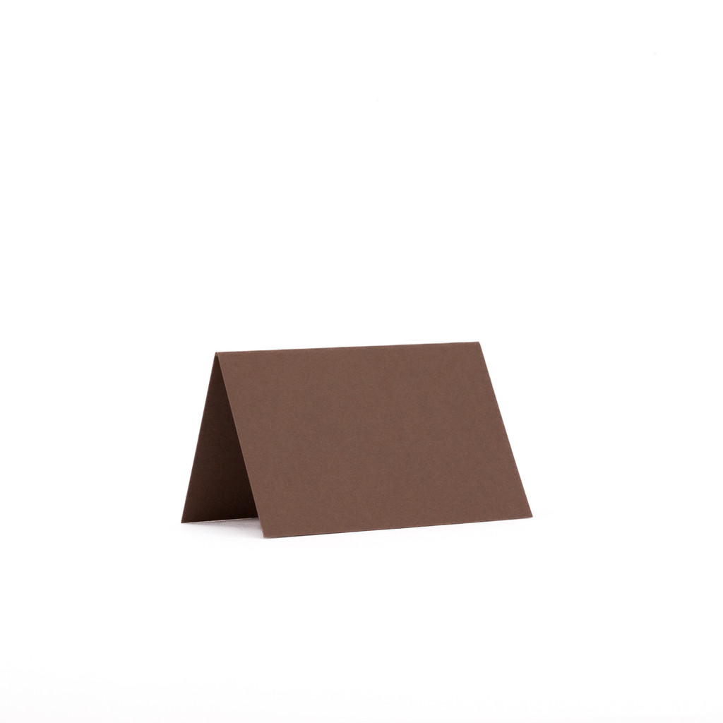 2 x 3 Folded Cards Nubuck Brown