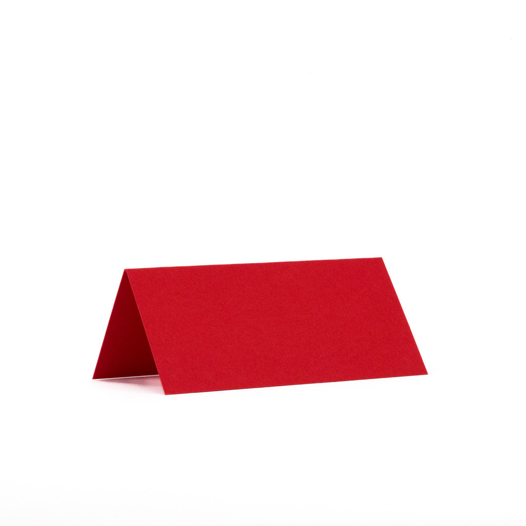 2 x 4 Folded Cards Bright Red