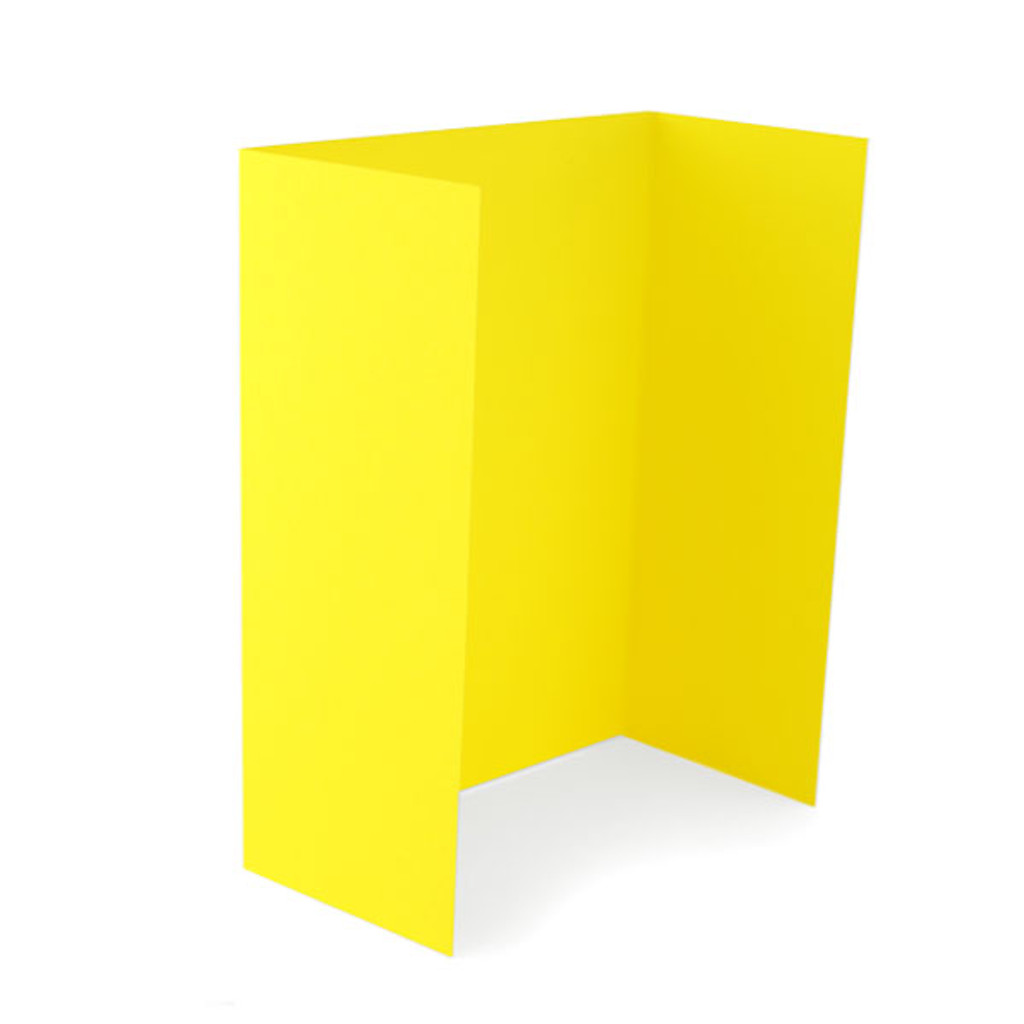 5 x 7 Gate Cards Factory Yellow