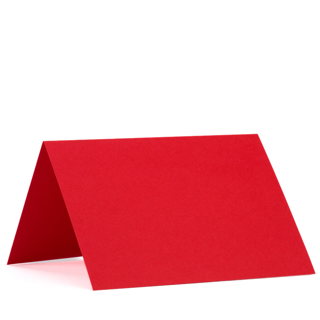 5 x 7 Folded Cards Bright Red