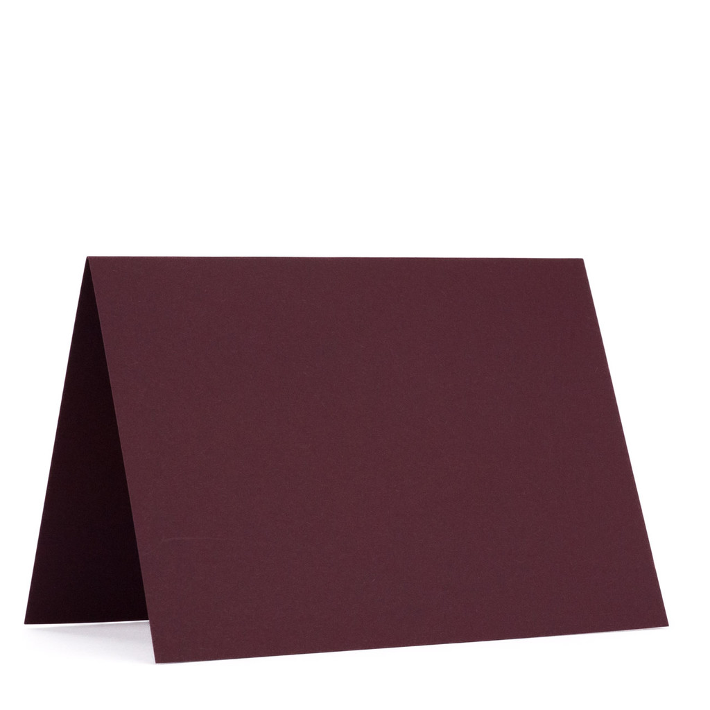 5 x 7 Folded Cards Claret