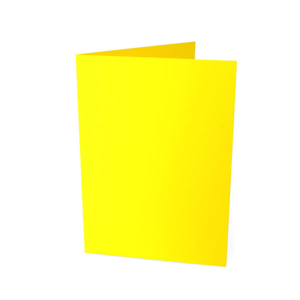 5 x 7 Folded Cards Factory Yellow