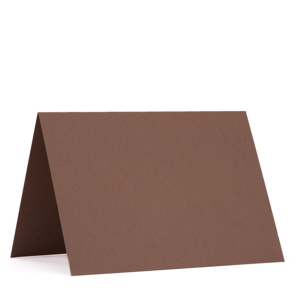 5 x 7 Folded Cards Nubuck Brown